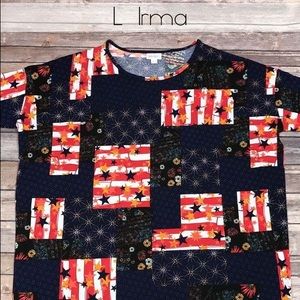 Lularoe Large Americana Irma NWT!!